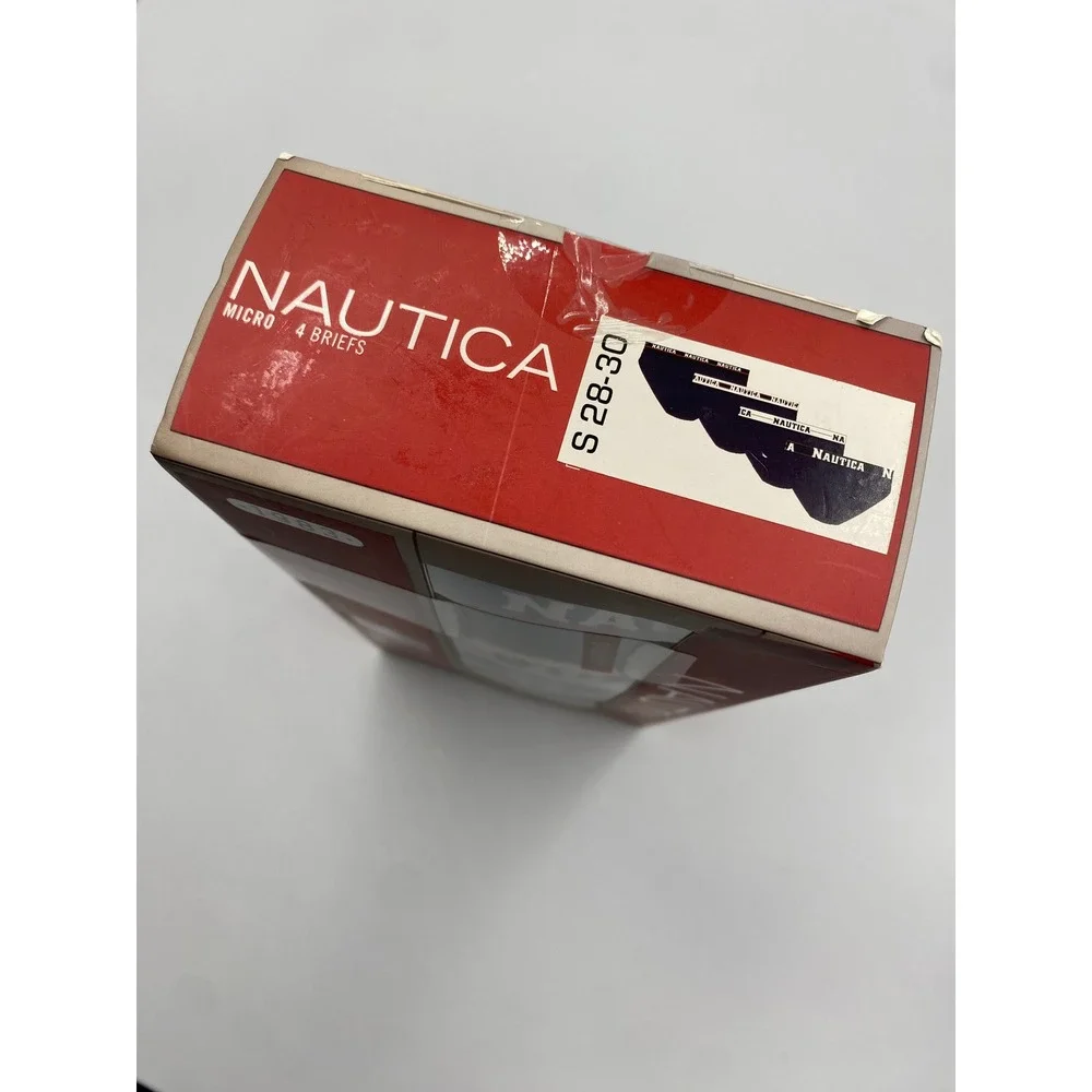 Nautica Mens Limited Edition 4 Pack Micro Briefs Waistbands Size Small 28-30 NEW